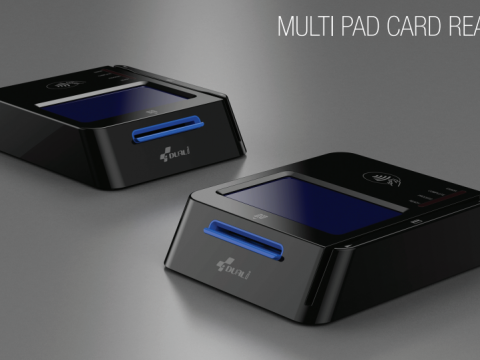 Multi pad card reader